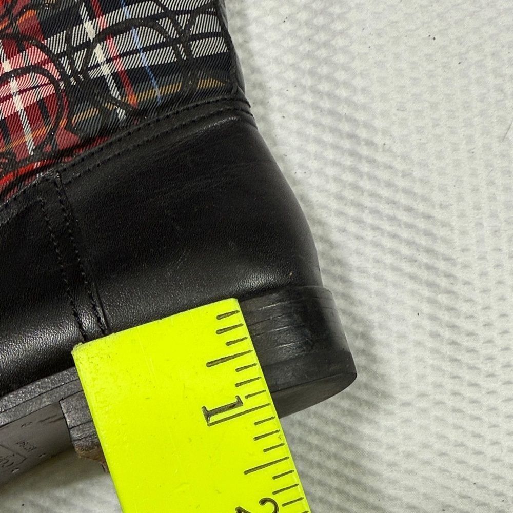 Coach Chrissi Tartan Plaid Green, Black and Red Boots Size 7 - Picture 14 of 14